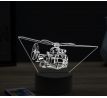Beling 3D lampa, Army helicopter Puma, 16 barevná, LV17