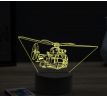 Beling 3D lampa, Army helicopter Puma, 16 barevná, LV17