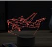 Beling 3D lampa, Beechcraft 1900, 16 barevná, LV19