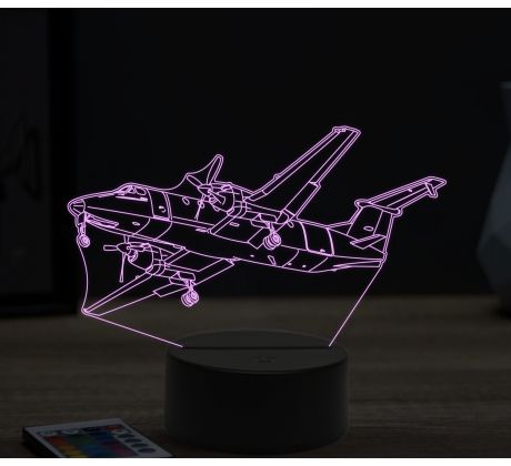 Beling 3D lampa, Beechcraft 1900, 16 barevná, LV19