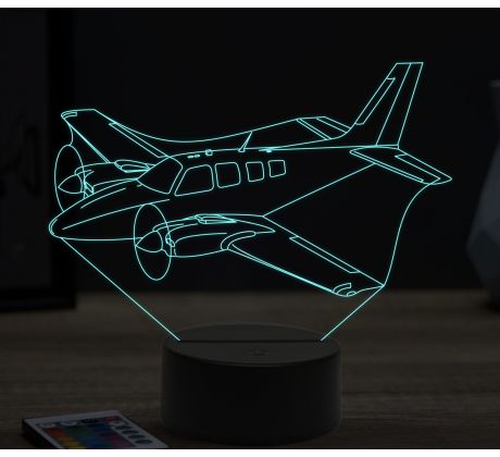 Beling 3D lampa, Beechcraft baron g58, 16 barevná, LV20