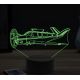 Beling 3D lampa, Beechcraft Bonanza airplane, 16 barevná, LV21
