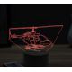 Beling 3D lampa, Bell helicopter, 16 barevná, LV22