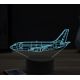 Beling 3D lampa, Boeing 737-130, 16 barevná, LV24