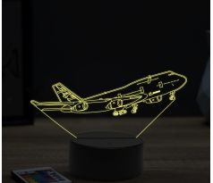 Beling 3D lampa, Boeing 747 take off, 16 barevná, LV25