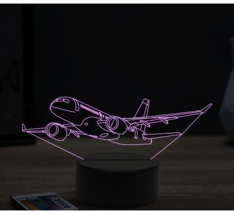 Beling 3D lampa, Bombardier c serie, 16 barevná, LV26