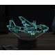 Beling 3D lampa, Casa CN 235 airplane, 16 barevná, LV27