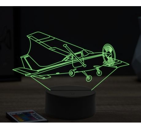 Beling 3D lampa, Cessna1, 16 barevná, LV28