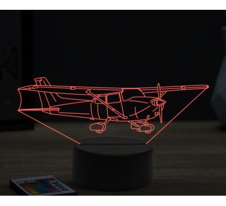 Beling 3D lampa, Cessna Skyhawk 172sp1, 16 barevná, LV29