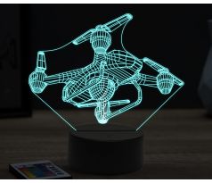 Beling 3D lampa, Drone quadrocopter 11, 16 barevná, LV34