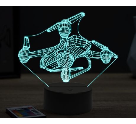 Beling 3D lampa, Drone quadrocopter 11, 16 barevná, LV34
