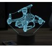 Beling 3D lampa, Drone quadrocopter set 1, 16 barevná, LV35