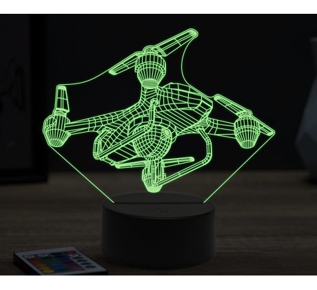 Beling 3D lampa, Drone quadrocopter set 1, 16 barevná, LV35