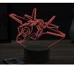 Beling 3D lampa, F35 jet aircraft, 16 barevná, LV41