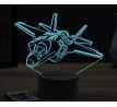 Beling 3D lampa, F35 jet aircraft, 16 barevná, LV41