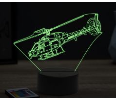 Beling 3D lampa, fennec AS-555-AN helicopter, 16 barevná, LV42