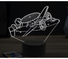 Beling 3D lampa, Grumman E-2 Hawkeye, 16 barevná, LV44