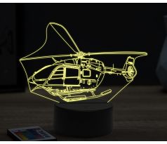Beling 3D lampa, Helicopter airbus, 16 barevná, LV46