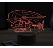 Beling 3D lampa, Helicopter armee, 16 barevná, LV47