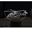 Beling 3D lampa, Helicopter SA 330 Puma, 16 barevná, LV49