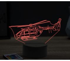 Beling 3D lampa, Helicopter securite civile, 16 barevná, LV50