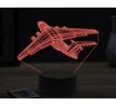Beling 3D lampa, Iljushin plane, 16 barevná, LV52