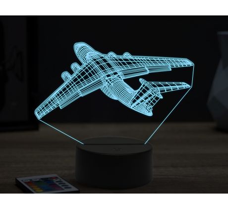 Beling 3D lampa, Iljushin plane, 16 barevná, LV52