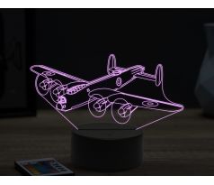 Beling 3D lampa, Lancaster bomber, 16 barevná, LV54