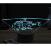 Beling 3D lampa, Marine helicopter, 16 barevná, LV56