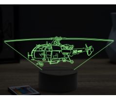 Beling 3D lampa, Marine helicopter, 16 barevná, LV56