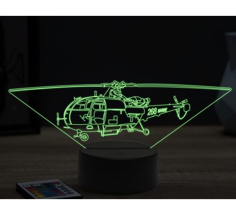 Beling 3D lampa, Marine helicopter, 16 barevná, LV56