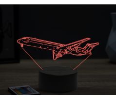 Beling 3D lampa, McDonnell Douglas MD-80, 16 barevná, LV57