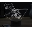 Beling 3D lampa, Mountain rescue helicopter, 16 barevná, LV61