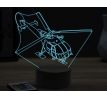 Beling 3D lampa, Mountain rescue helicopter, 16 barevná, LV61