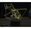 Beling 3D lampa, Mountain rescue helicopter, 16 barevná, LV61