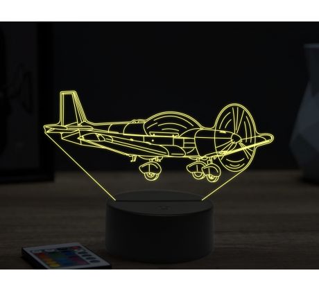 Beling 3D lampa, Private plane, 16 barevná, LV69