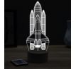 Beling 3D lampa, Space Shuttle, 16 barevná, LV73