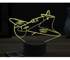 Beling 3D lampa, Spitfire, 16 barevná, LV74
