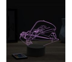 Beling 3D lampa, Stinson Reliant Airplane, 16 barevná, LV75