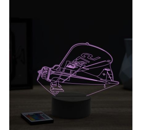 Beling 3D lampa, Stinson Reliant Airplane, 16 barevná, LV75