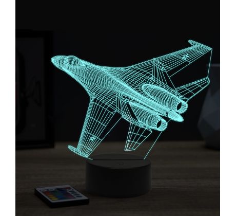 Beling 3D lampa, Su 35, 16 barevná, LV76