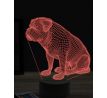 Beling 3D lampa, Bordeaux Mastiff, 16 barevná, PS04