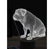 Beling 3D lampa, Bordeaux Mastiff, 16 barevná, PS04
