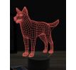 Beling 3D lampa, Border Collie, 16 barevná, PS05