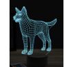 Beling 3D lampa, Border Collie, 16 barevná, PS05