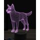 Beling 3D lampa, Border Collie, 16 barevná, PS05
