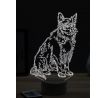 Beling 3D lampa, Border Collie pes, 16 barevná, PS06