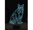 Beling 3D lampa, Border Collie pes, 16 barevná, PS06