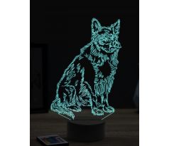 Beling 3D lampa, Border Collie pes, 16 barevná, PS06