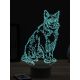 Beling 3D lampa, Border Collie pes, 16 barevná, PS06